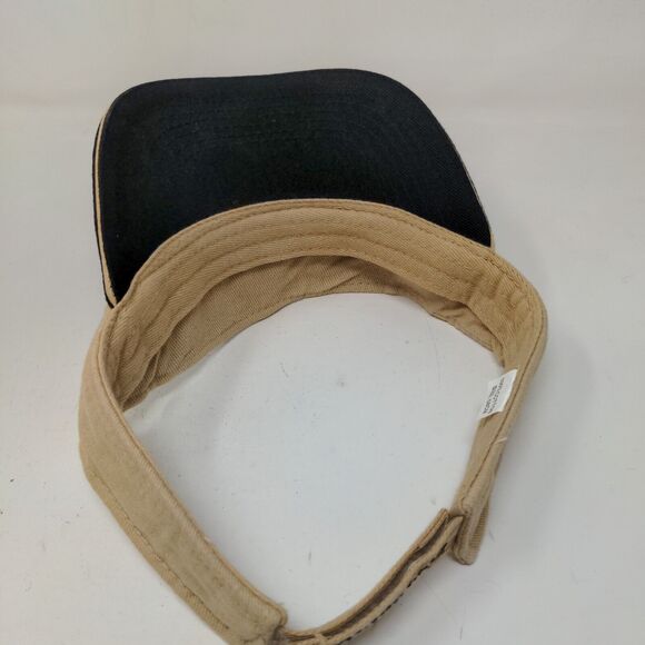 St. Maarten St. Martin West Indies Men's Strapback Sun Visor Cap Hat Tan 58CM - Picture 6 of 7